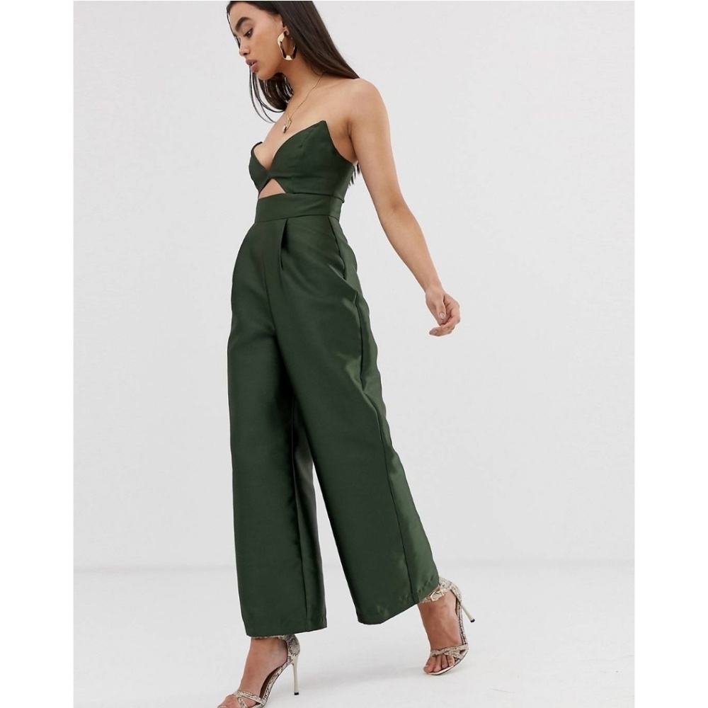 Asos Design Structured Jumpsuit with Wide Leg